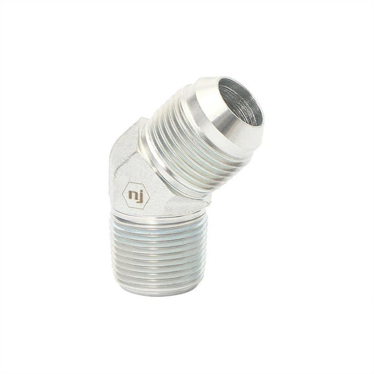 45° JIC to NPTF Pipe Elbow Fittings